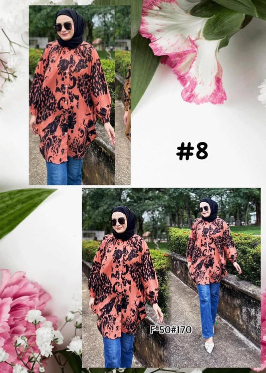 Top Printed Blouse (#J50KNG) series 8