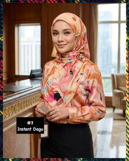 Assorted Instant Hijabs (INST/CSL_1026/003 (M)) (🔥3 pcs for $10/-🔥)