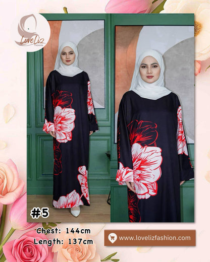Long Printed Dress (LODR- 1007/3(C)) (#FFKNG)