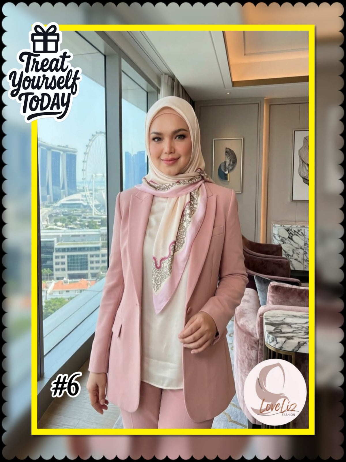 Bawal Siti Nurhaliza Signature (BWL_1026/024) (🦋 3 pcs for $30/-🦋 🔥 5 pcs for$40/-🔥)