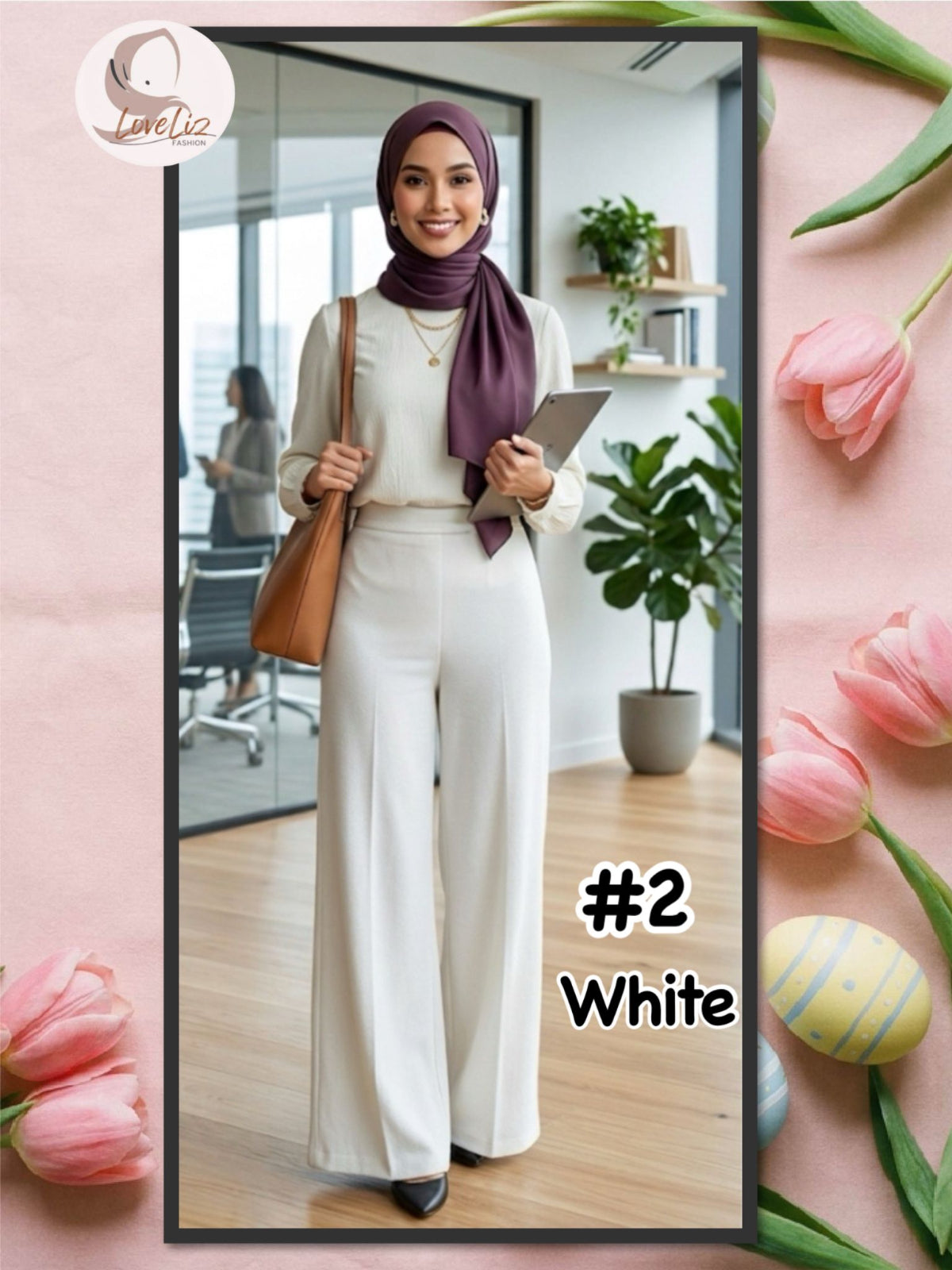 Elegant High-Waist Palazzo Pants (PLZ_0426/001) (#KNG)