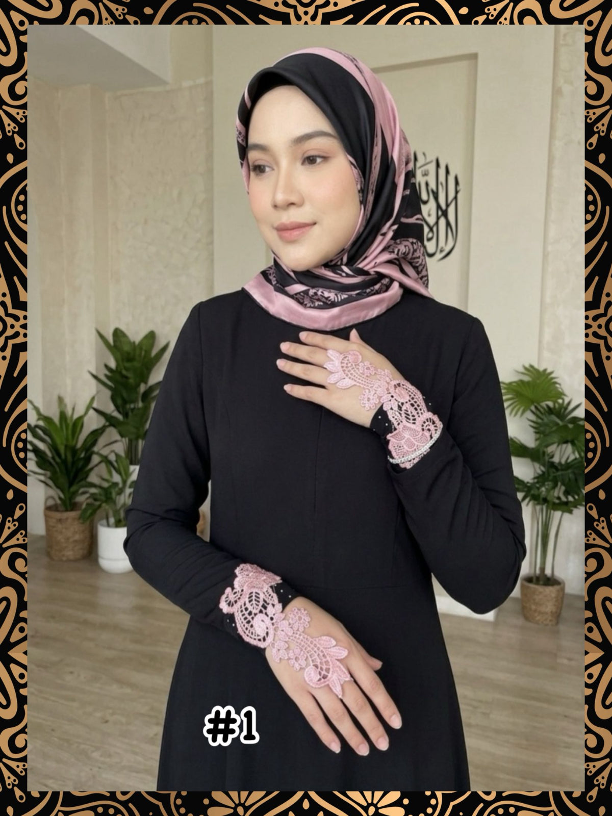 Lace Vintage Hand Socks (HSK_0526/009)