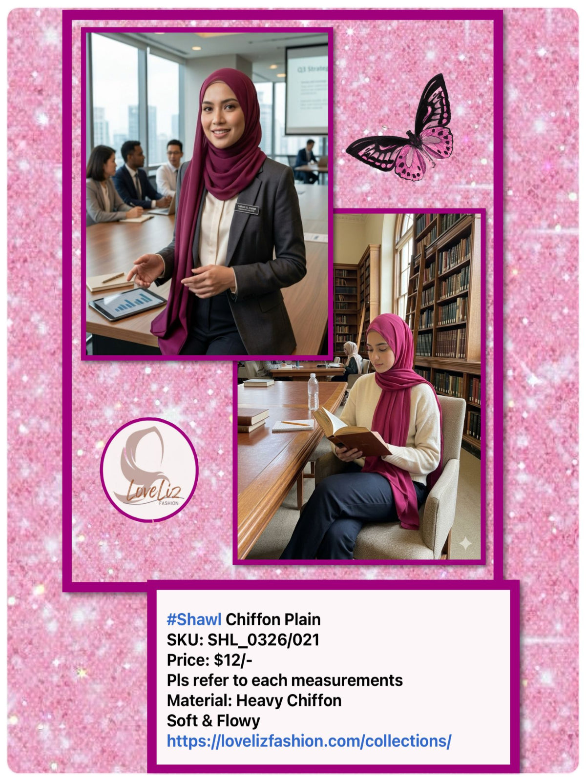 Shawl Chiffon Plain (SHL_0326/021)