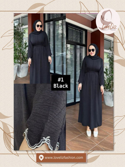Long Dress Hand Embroidery (LDR_0326/009) (#P232KNG)