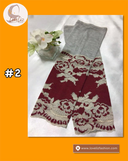 Long Cotton Lace Hand socks (HNSK- 1009)