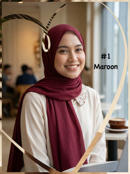 Shawl Chiffon Muna (SWL_1026/057) (#MM)