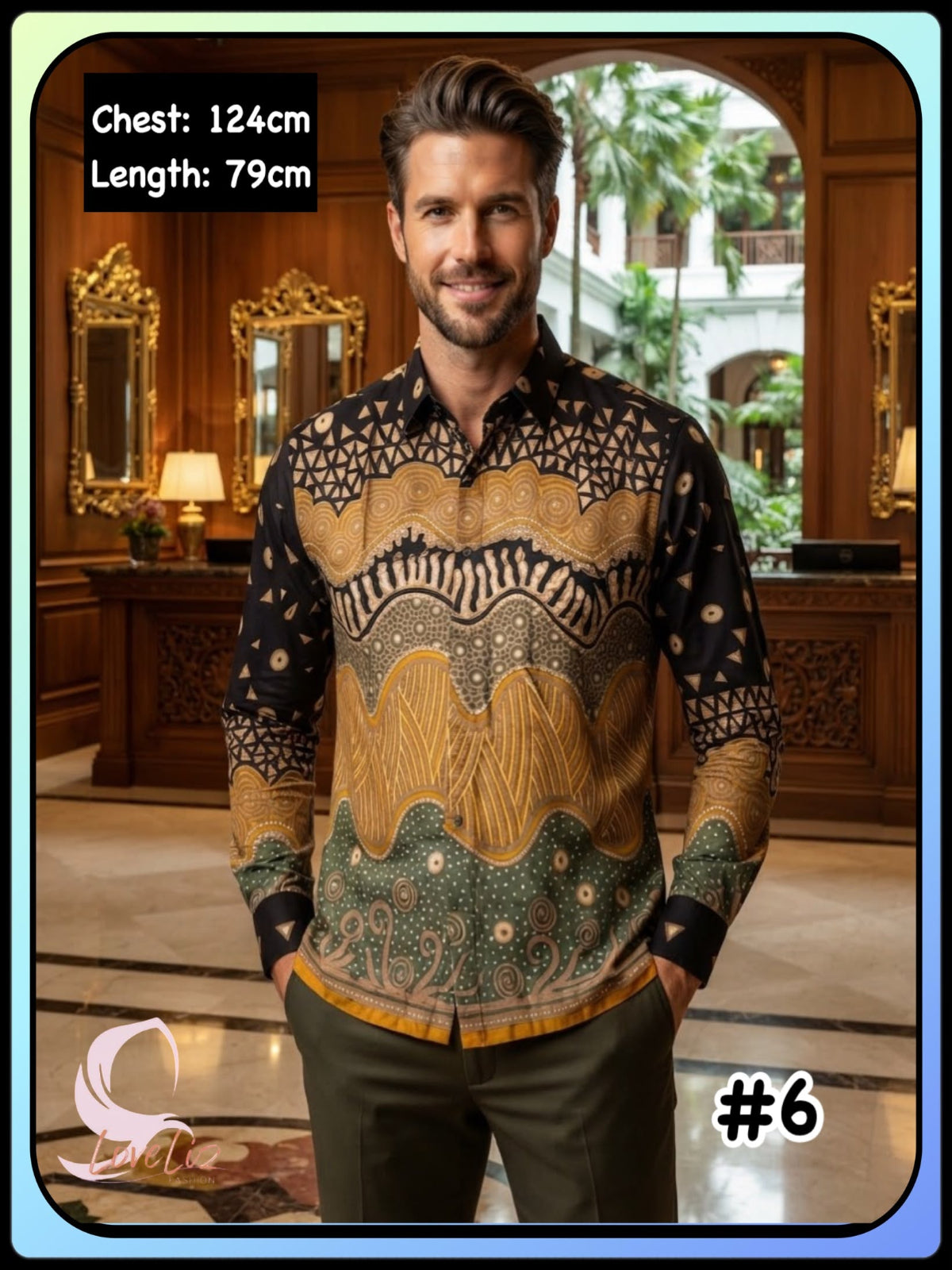 Batik Long Sleeves Shirts - (BTLS_1026/005) (#ANI)