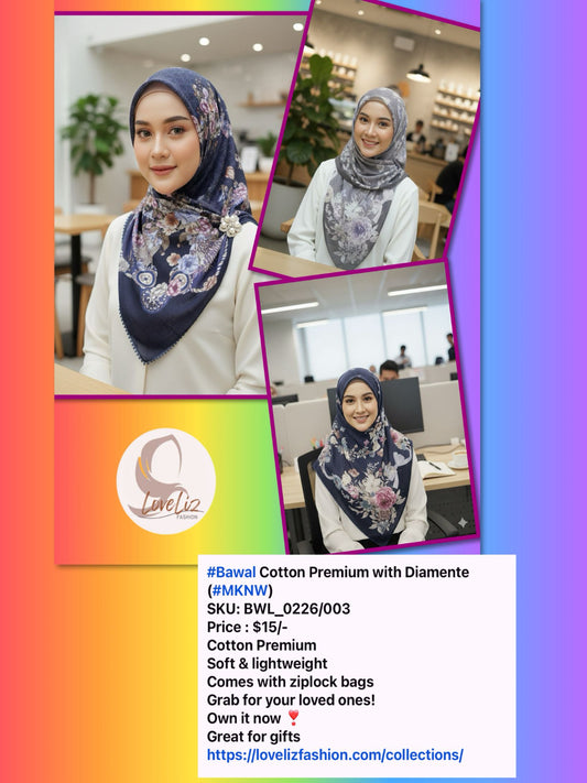 Premium Cotton Bawal with Diamante (BWL_0226/003)