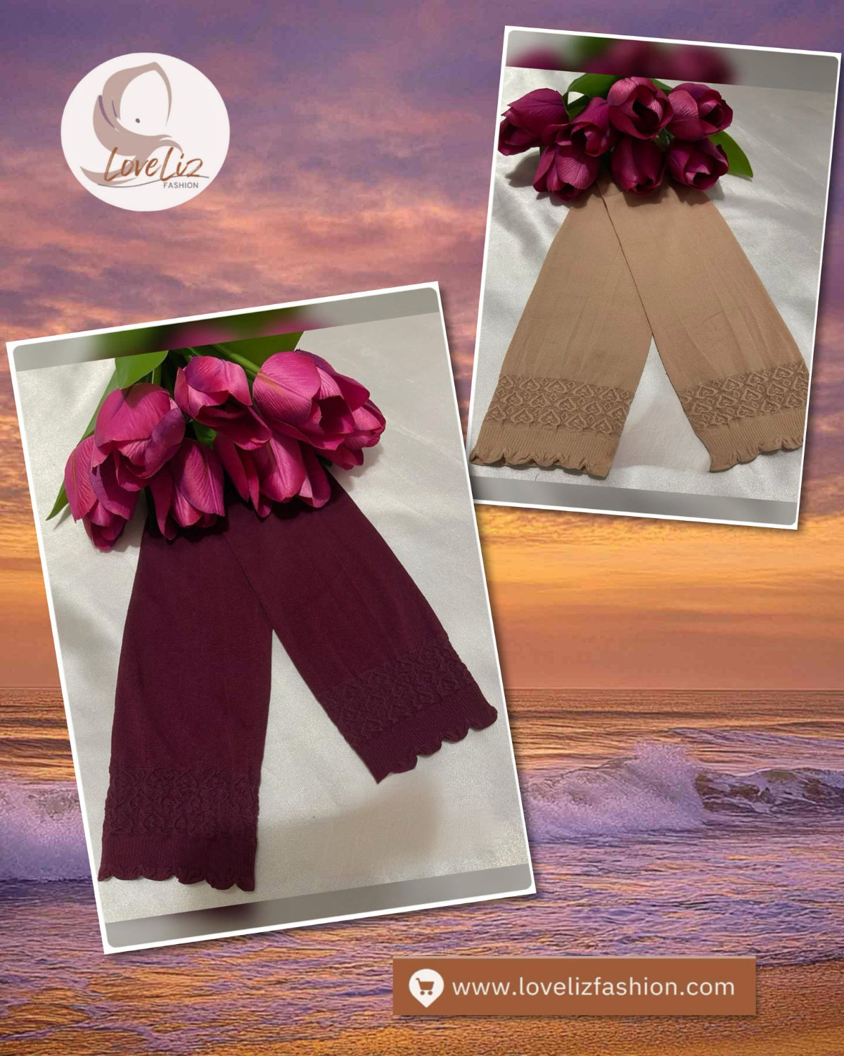 Aurat Embroidery Heart Handsocks (HNSK- 1012) (#HA- 7401)
