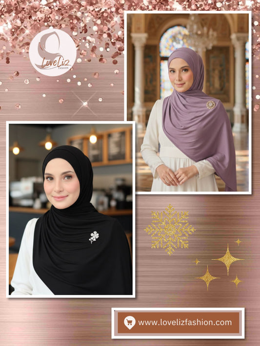 Instant Shawl Jersey Inner Neck (ISHL_0126/001) (#MM)