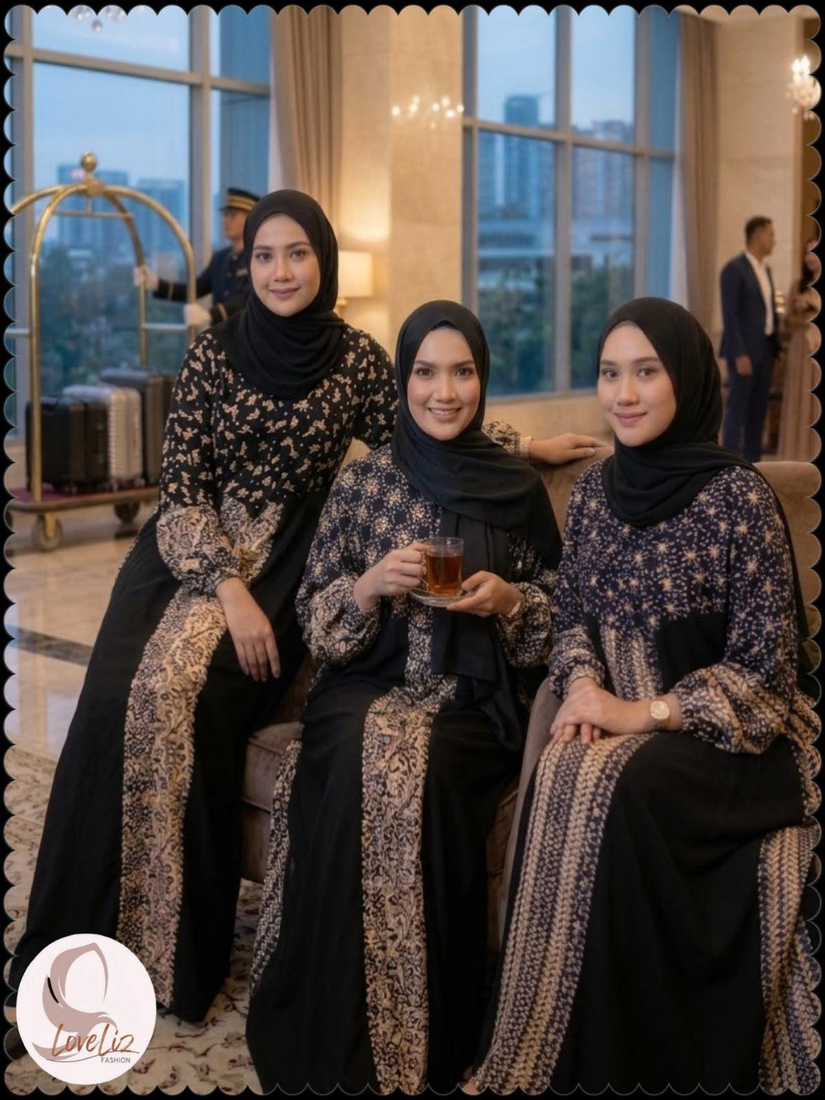 Kaftan Batik Dress (KFN_1026/001) (🔥 2 sets for $26/-)