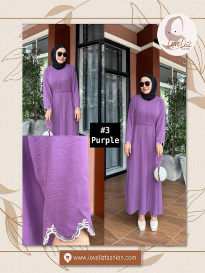 Long Dress Hand Embroidery (LDR_0326/009) (#P232KNG)