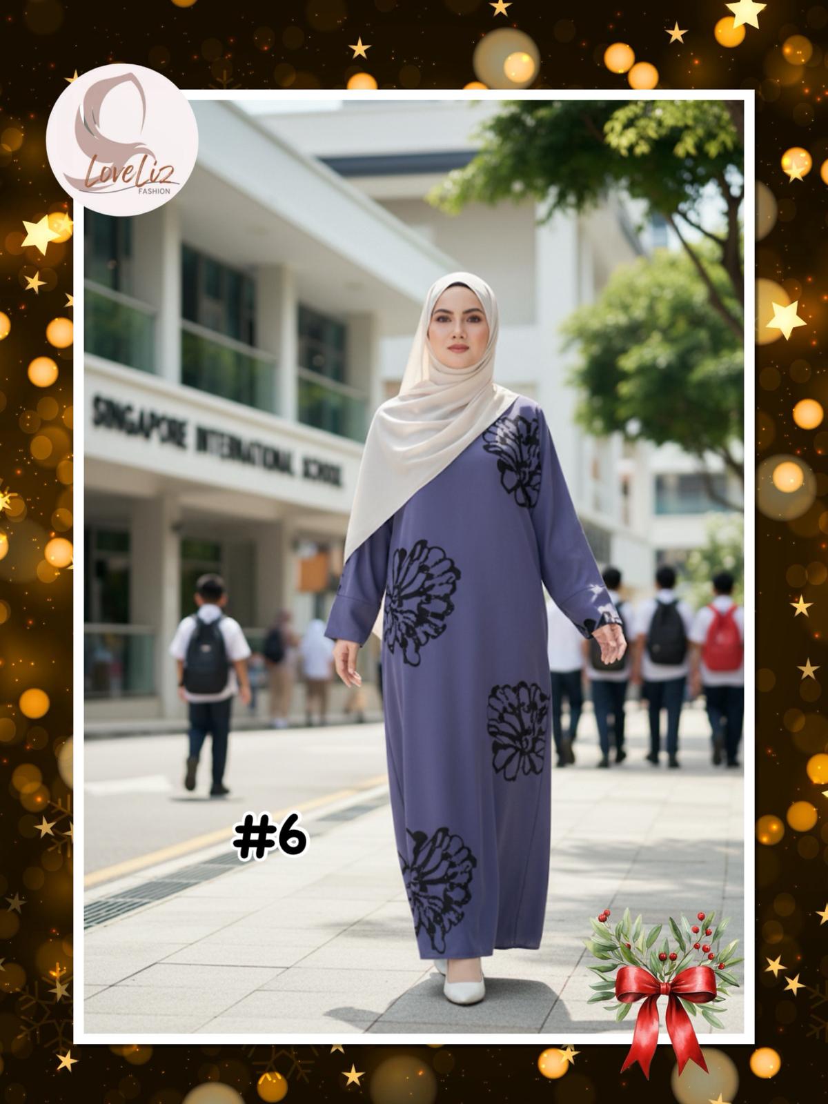 Long Printed Dress (LODR- 1007/3(A)) (#FFKNG)