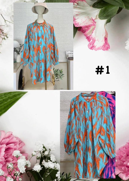 Top Printed Blouse (#J50KNG) series 1