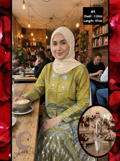 Batik Long Cardigan Styled Tunic (BADR_1026/006) (#ANIS)