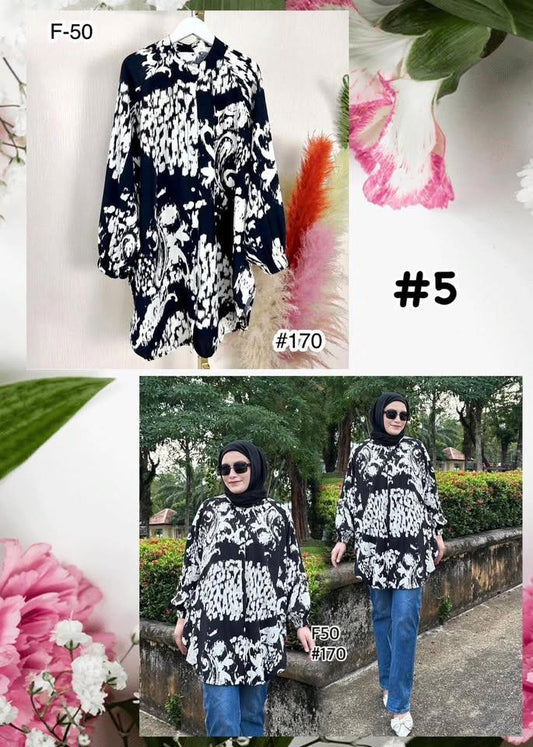 Top Printed Blouse (#J50KNG) series 5