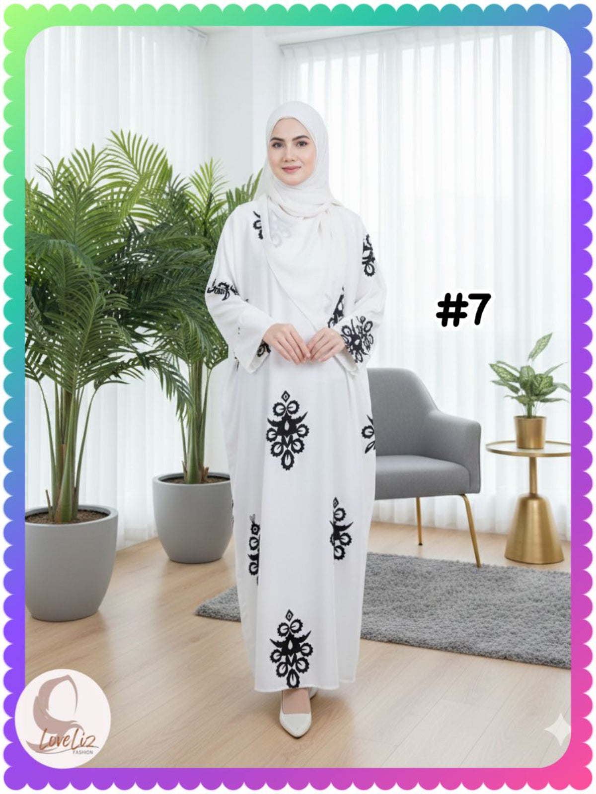 Long Printed Dress (LODR- 1007/3(B)) (#FFKNG)