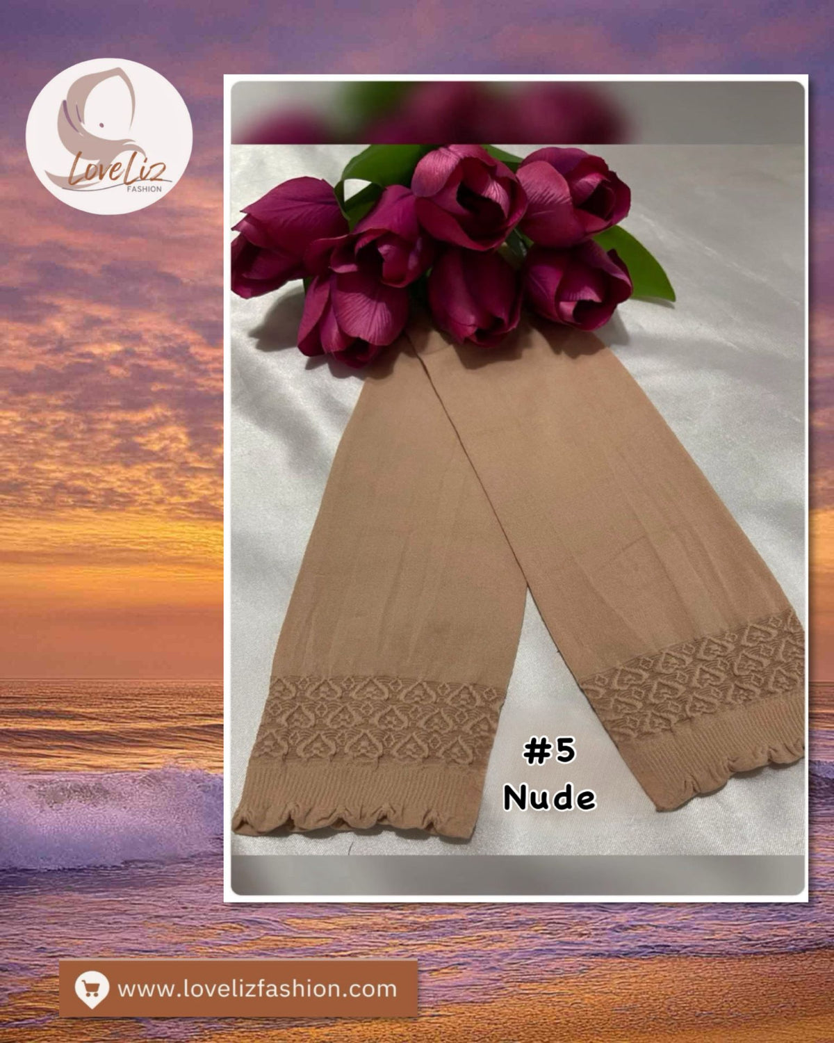 Aurat Embroidery Heart Handsocks (HNSK- 1012) (#HA- 7401)