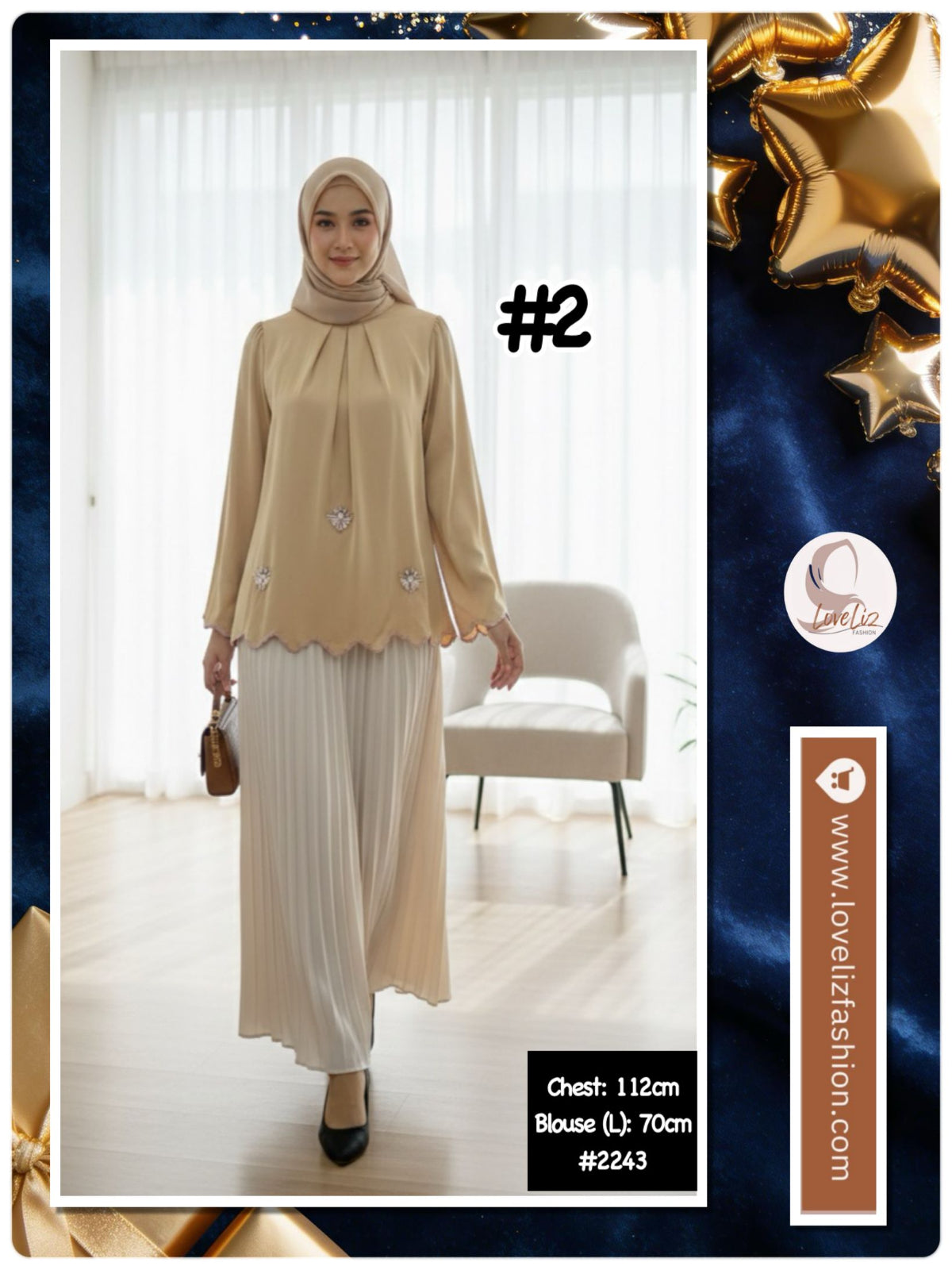 Top Modern Blouse (BLS_0126/002) (#T2243/2272/1256/1171KNW)