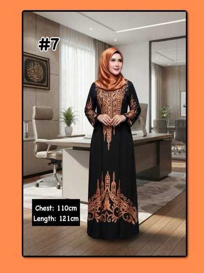 Long Dress Lowo Hitam (LODR_1026/013) (#NAYLOWO)